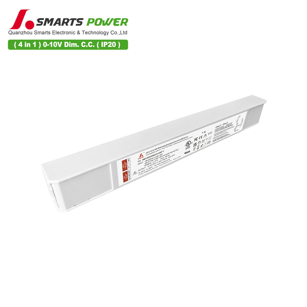 0-10V Dimmable Intelligent CC LED Driver 20W 70-700mA (IP20)