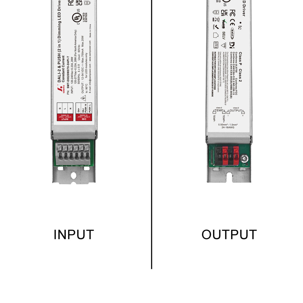 DALI-2 D4i&PUSH Intelligent CC LED Driver 20W 70-700mA (Metal housing)