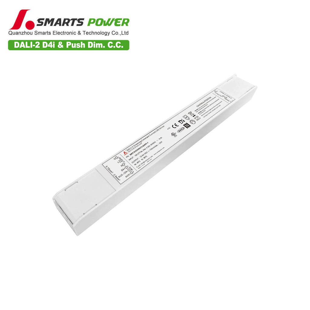 DALI-2 D4i&PUSH Intelligent CC LED Driver 20W 70-700mA (IP20)