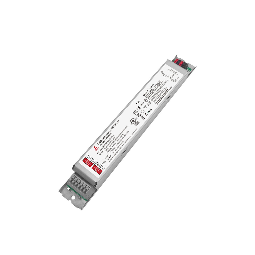 DMX512 Dimmable Intelligent CC LED Driver 20W 70-700mA (Metal housing)