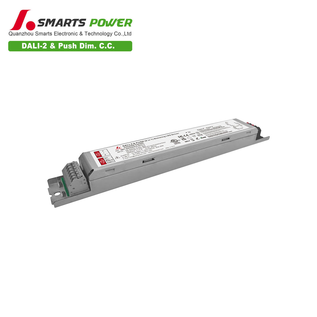 DALI-2&PUSH Intelligent CC LED Driver 20W 70-700mA (Metal housing)