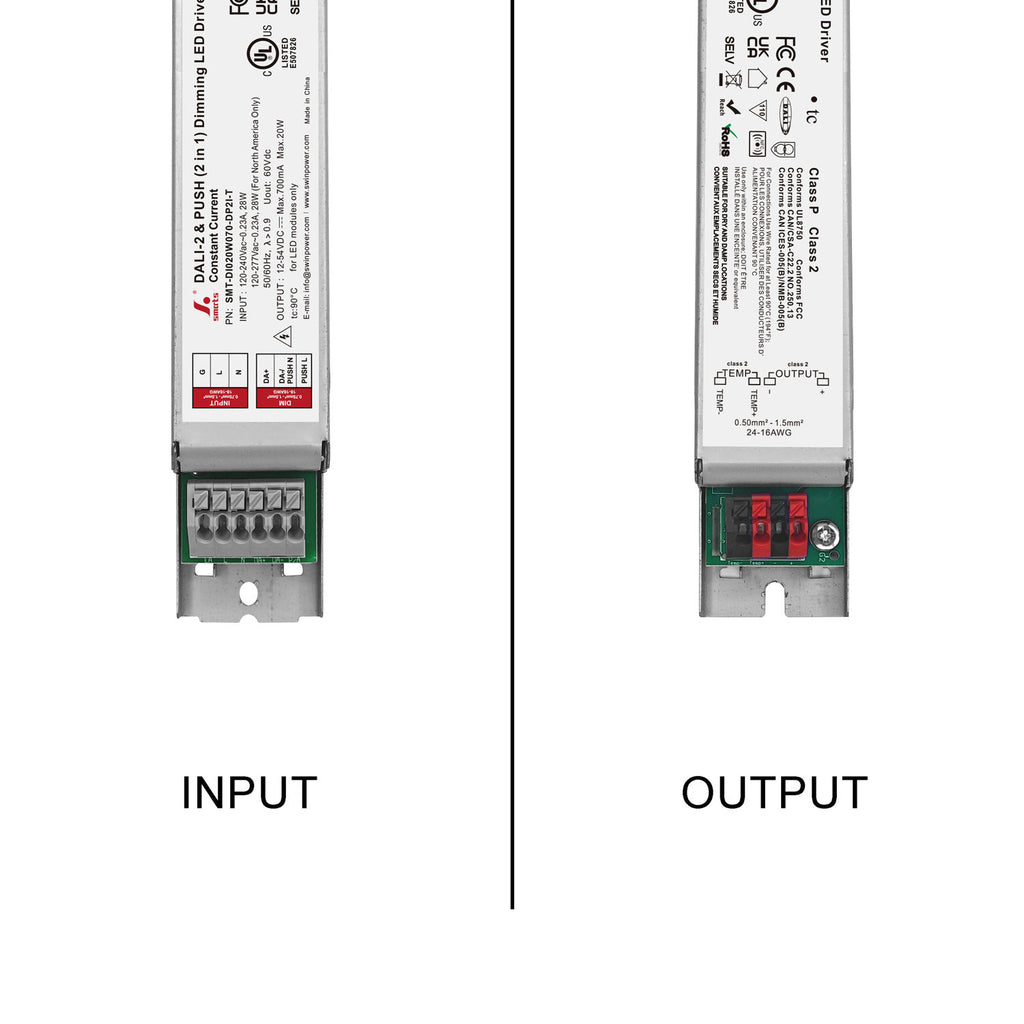 DALI-2&PUSH Intelligent CC LED Driver 20W 70-700mA (Metal housing)