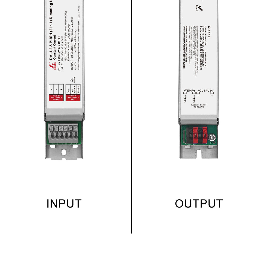 DALI-2 D4i&PUSH Intelligent CC LED Driver 40W 70-700mA (Metal housing)