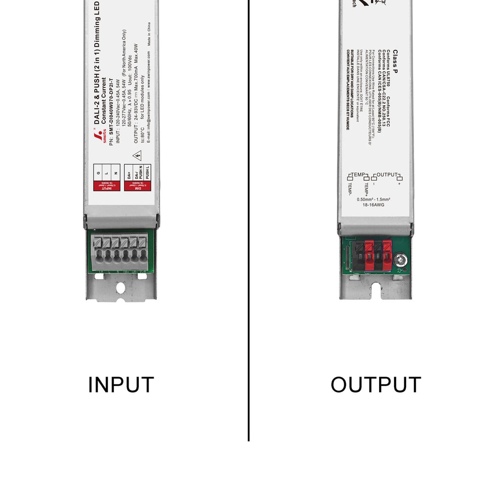 DALI-2&PUSH Intelligent CC LED Driver 40W 70-700mA (Metal housing)
