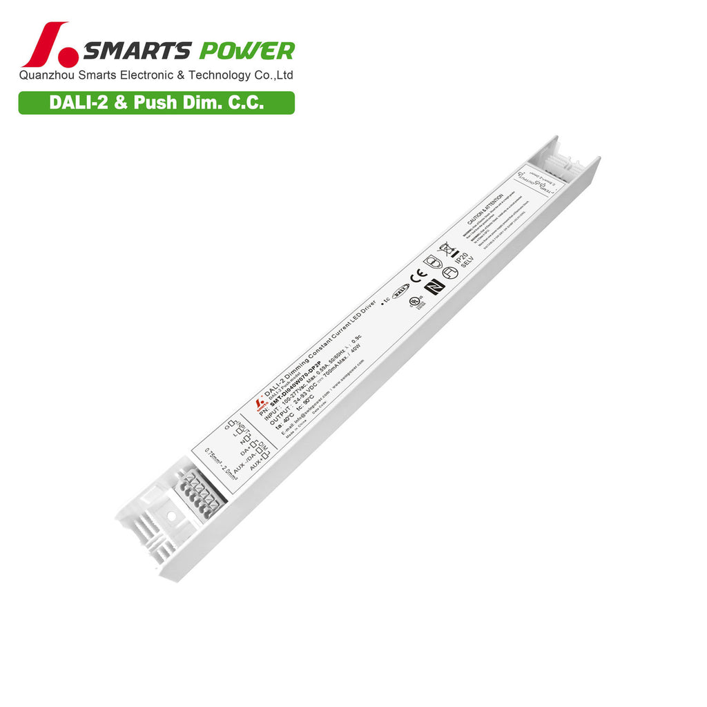 DALI-2&PUSH Intelligent CC LED Driver 40W 70-700mA (IP20)