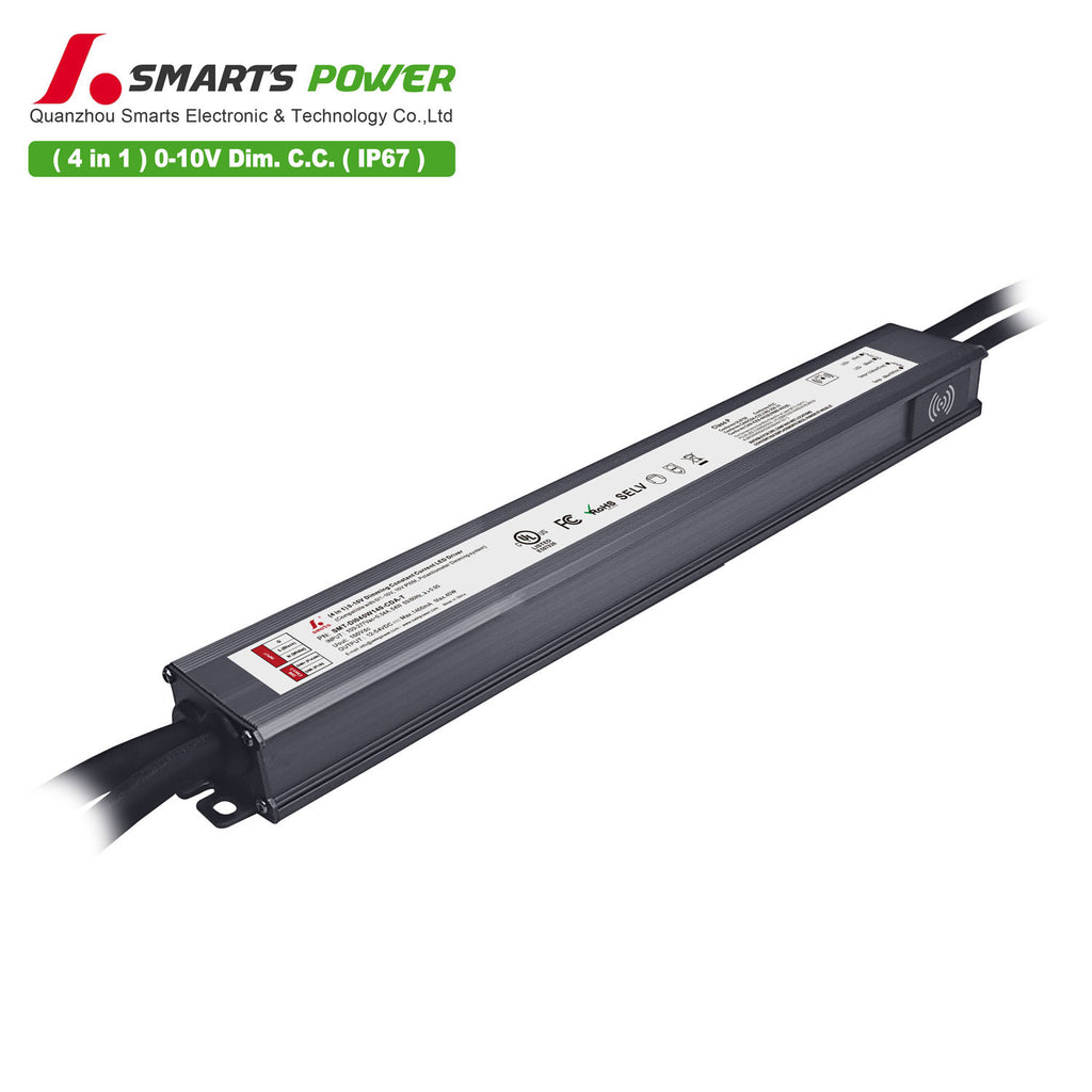 0-10V Dimmable Intelligent CC LED Driver 40W 140-1400mA (IP67)