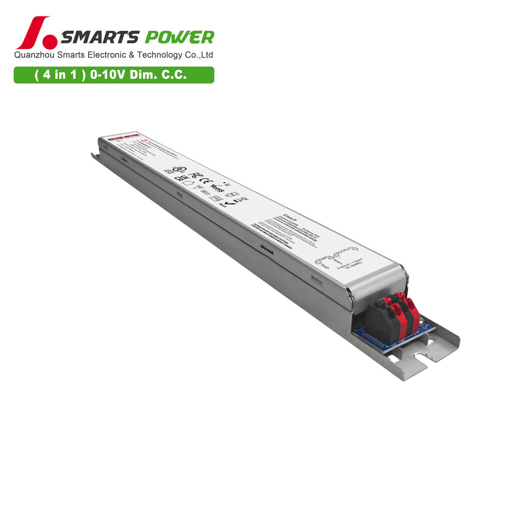 0-10V Dimmable Intelligent CC LED Driver 60W 120-1200mA (Metal housing)