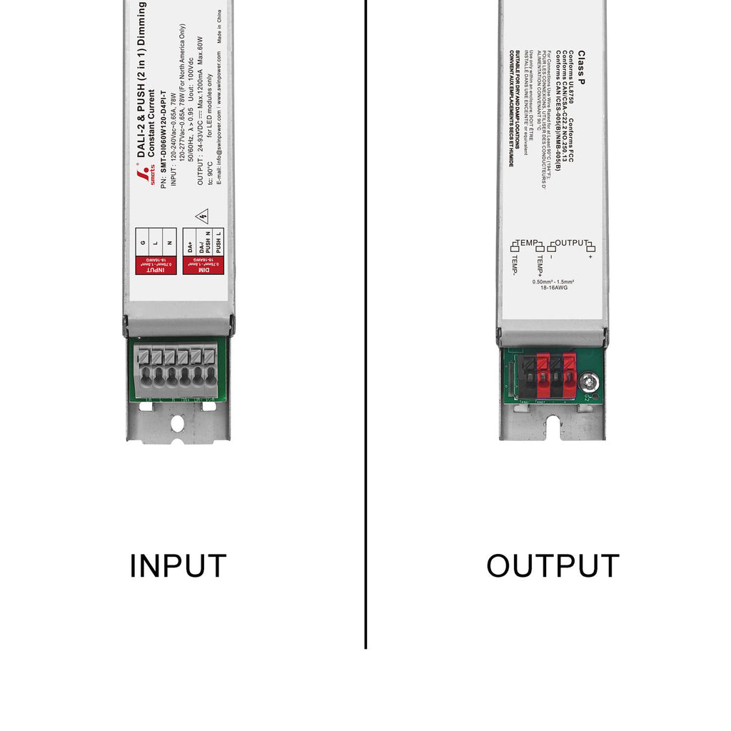 DALI-2 D4i&PUSH Intelligent CC LED Driver 60W 120-1200mA (Metal housing)