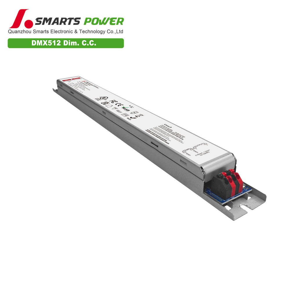 DMX512 Dimmable Intelligent CC LED Driver 60W 120-1200mA (Metal housing)