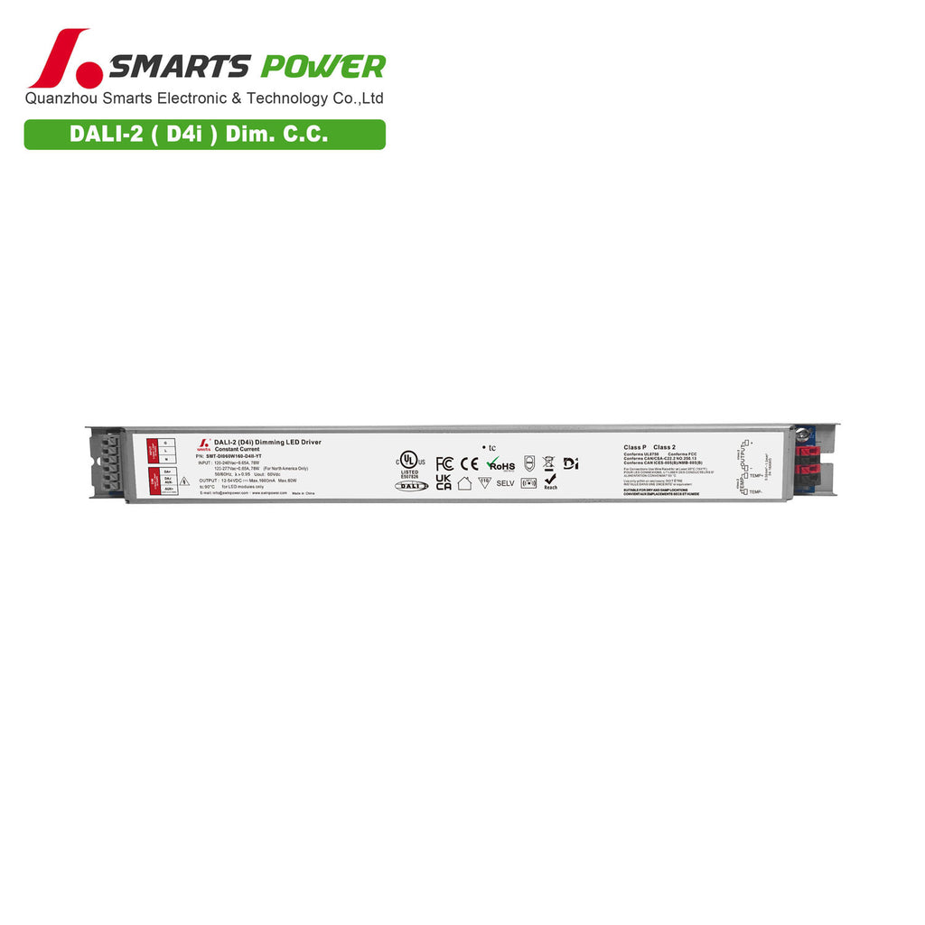DALI-2 D4I Intelligent CC LED Driver 60W 160-1600mA (Metal housing)