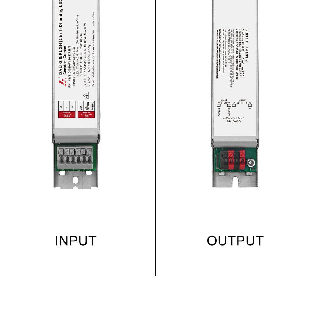 DALI-2&PUSH Intelligent CC LED Driver 60W 160-1600mA (Metal housing)
