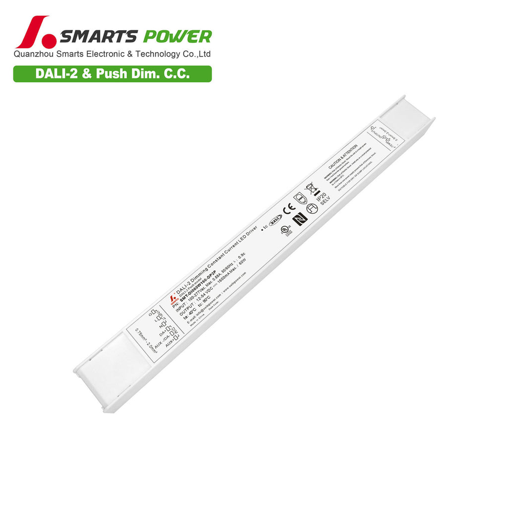 DALI-2&PUSH Intelligent CC LED Driver 60W 160-1600mA (IP20)