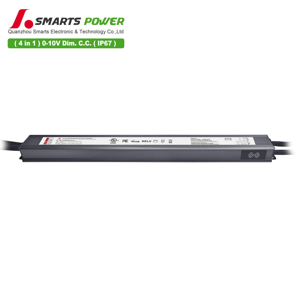 0-10V Dimmable Intelligent CC LED Driver 100W 160-1600mA (IP67)