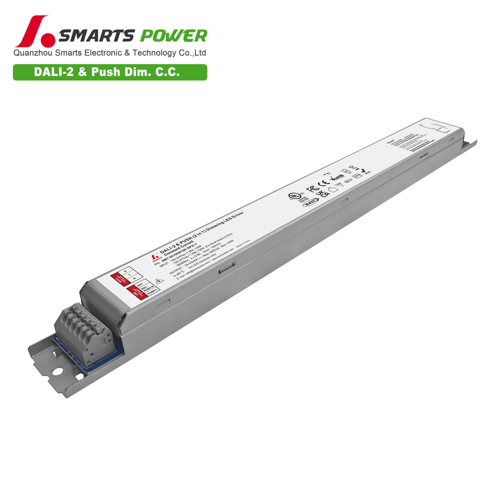 DALI-2&PUSH Intelligent CC LED Driver 100W 160-1600mA (Metal housing)
