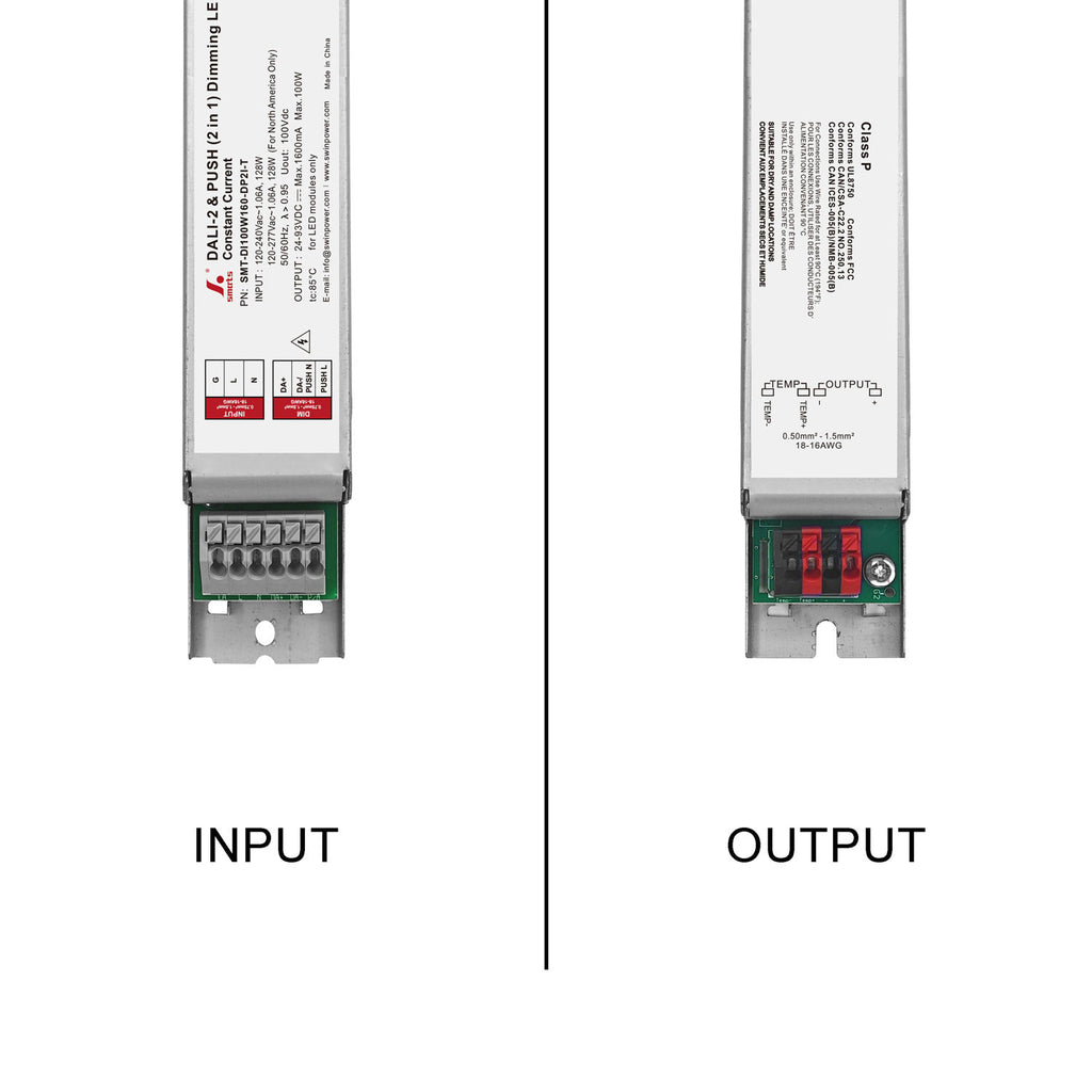 DALI-2&PUSH Intelligent CC LED Driver 100W 160-1600mA (Metal housing)