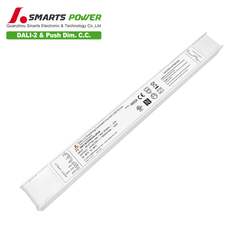 DALI-2&PUSH Intelligent CC LED Driver 100W 160-1600mA (IP20)