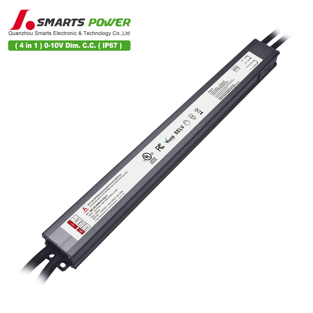 0-10V Dimmable Intelligent CC LED Driver 100W 210-2100mA (IP67)