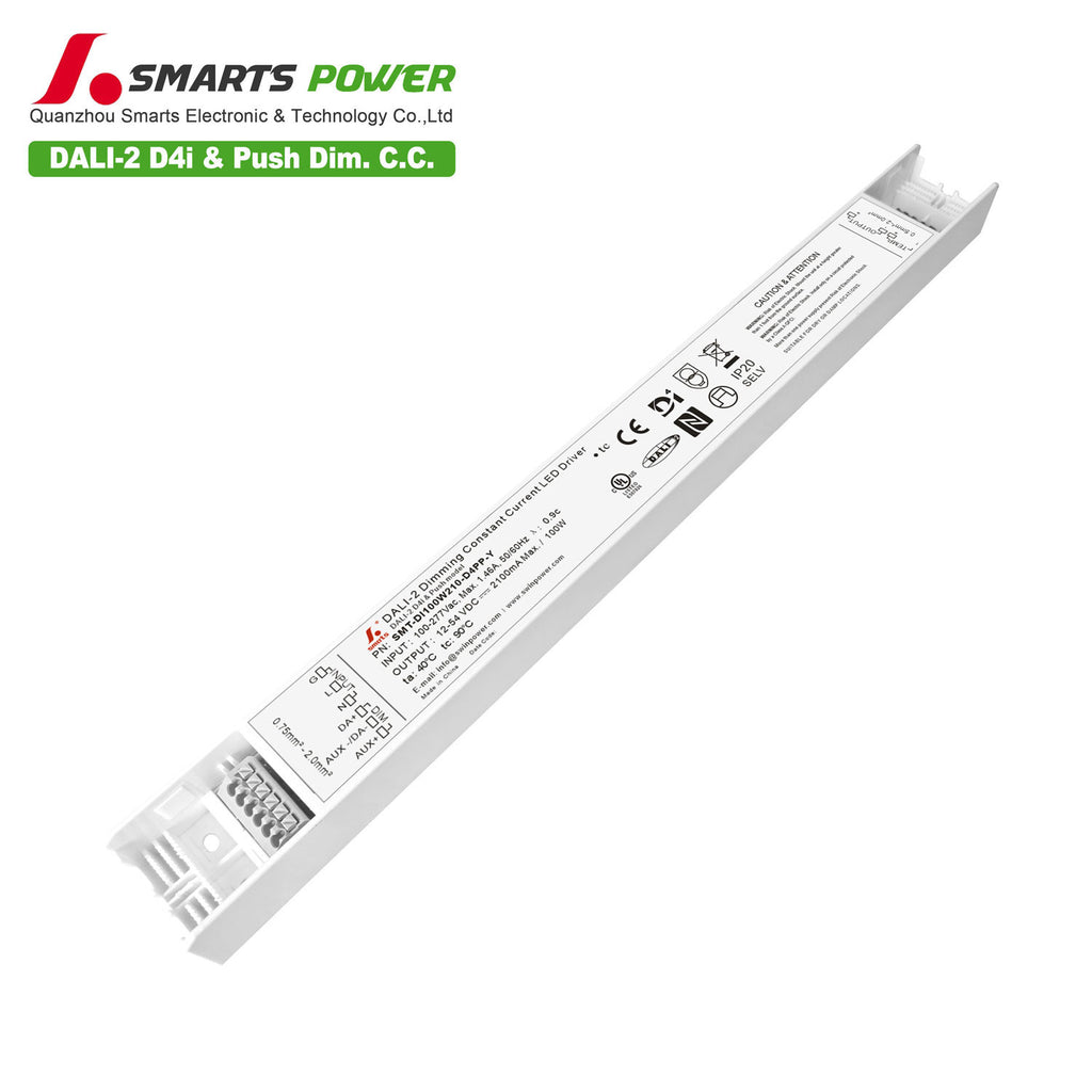 DALI-2 D4i&PUSH Intelligent CC LED Driver 100W 210-2100mA (IP20)