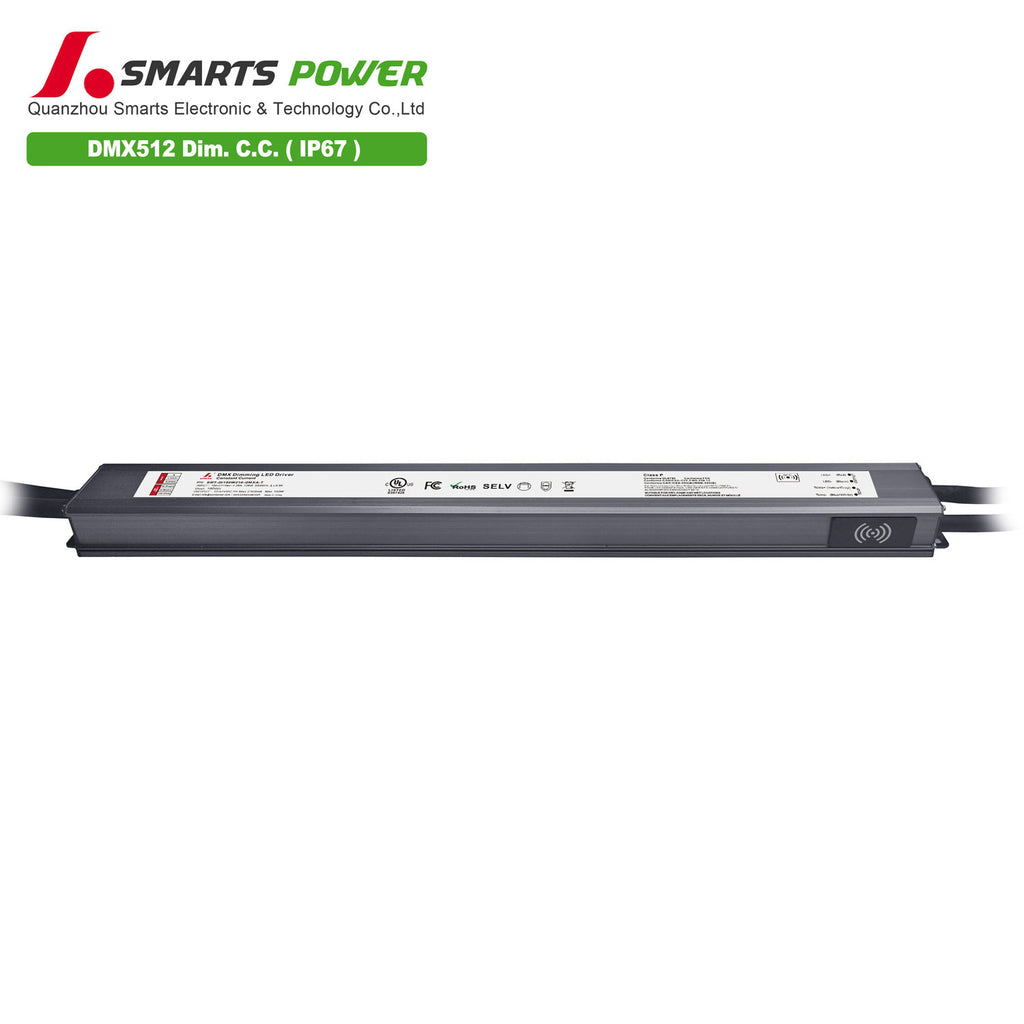DMX512 Dimmable Intelligent CC LED Driver 100W 210-2100mA (IP67)
