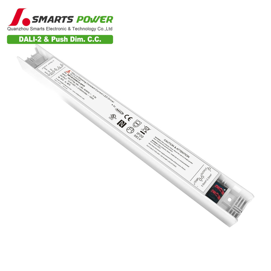 DALI-2&PUSH Intelligent CC LED Driver 100W 210-2100mA (IP20)