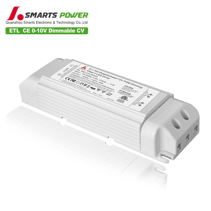 0-10V Dimmable Driver 20W (Standard Size)