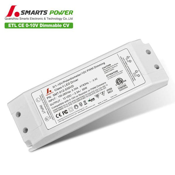 10V dimmable constant voltage led driver 24v power supply 30w In stock –  Smarts Power