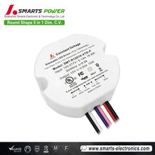 Round Shape 5 in 1 dimming Constant Voltage LED Driver 10W