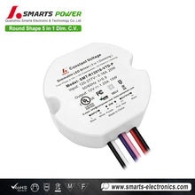 Round Shape 5 in 1 dimming Constant Voltage LED Driver 15W