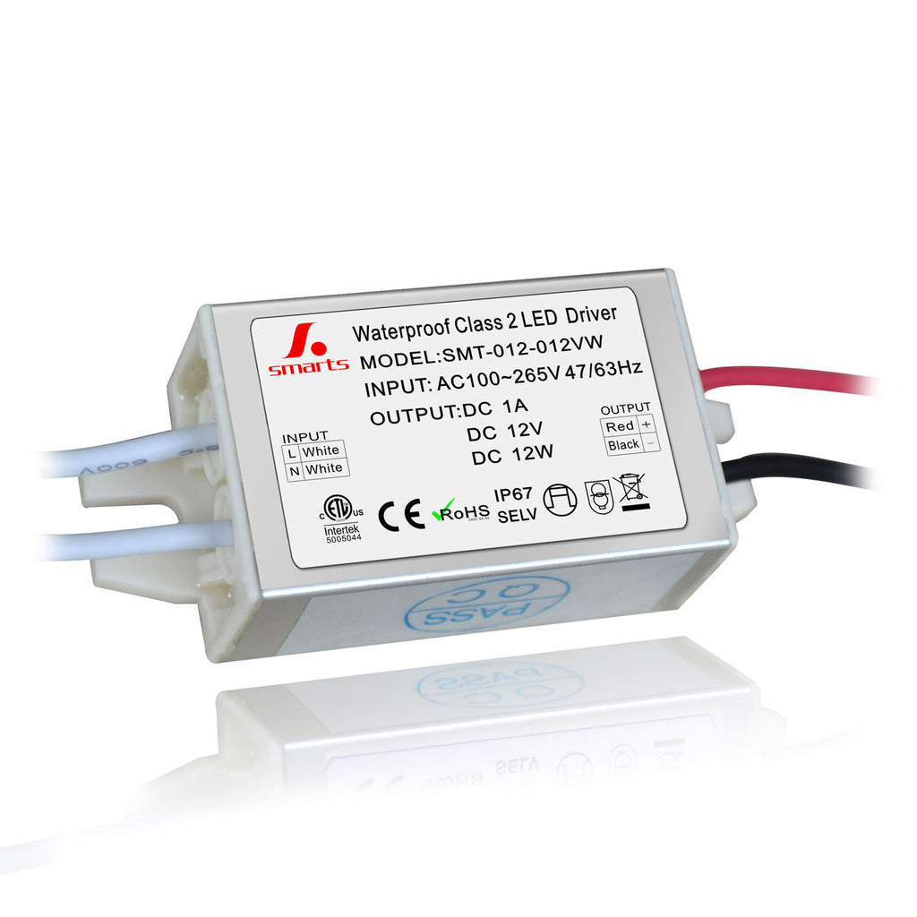 Ip67 Waterproof constant voltage led driver 12w 12v/24v Mini size ...