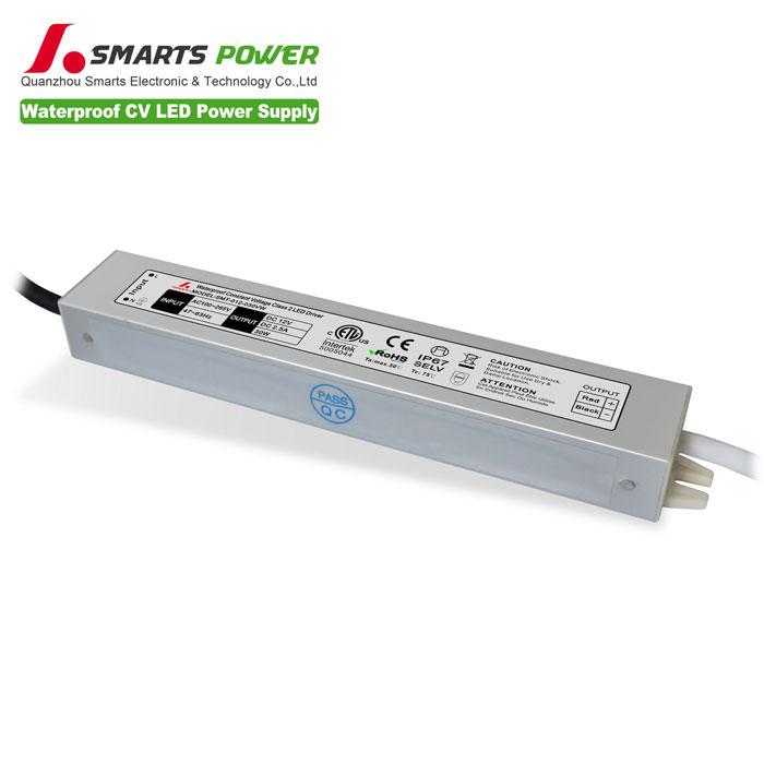 30w 12v led driver waterproof IP67 input 100~265VAC ETL certification –  Smarts Power
