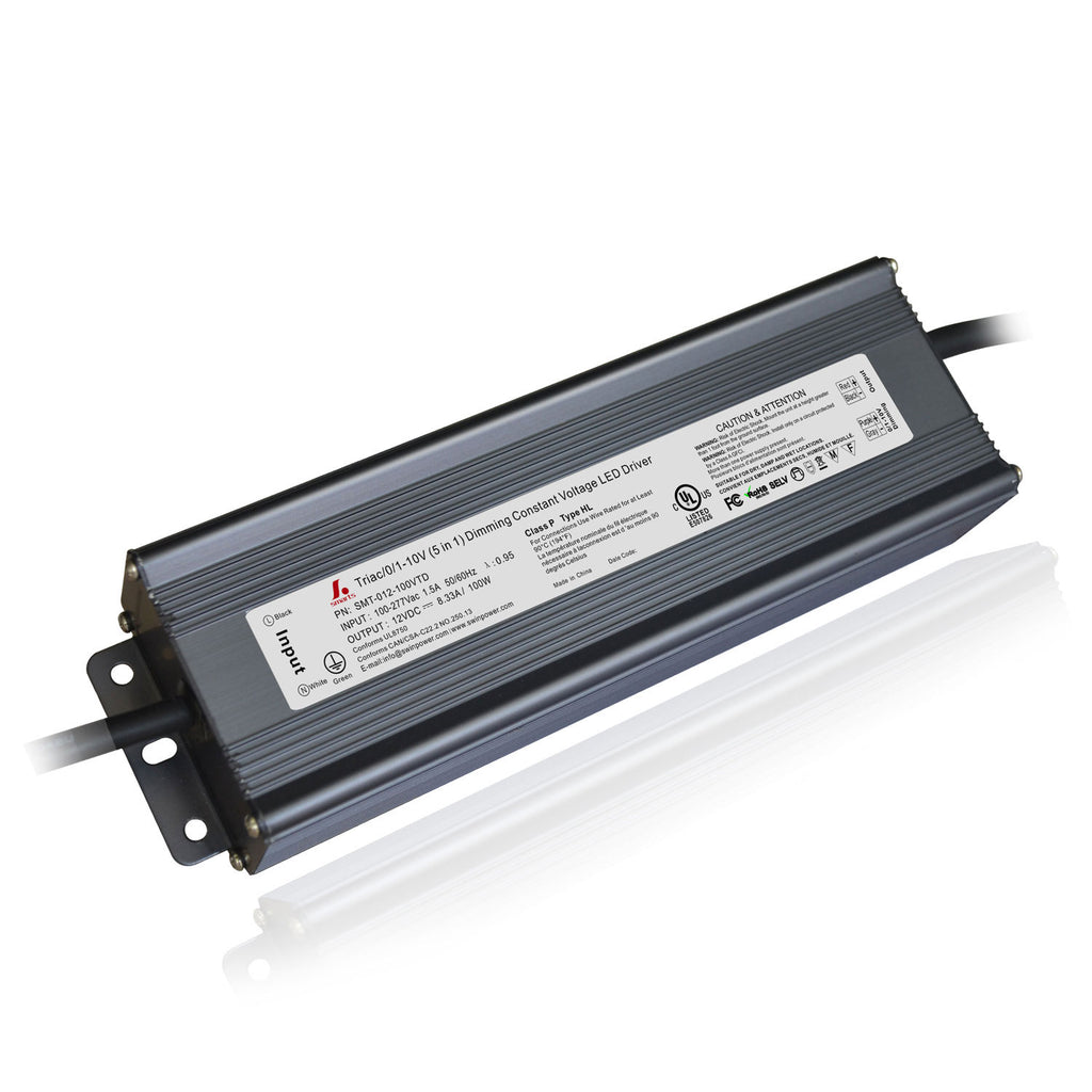 UL 12v 100w waterproof ip67 dimmable electronic led driver no MOQ – Smarts  Power