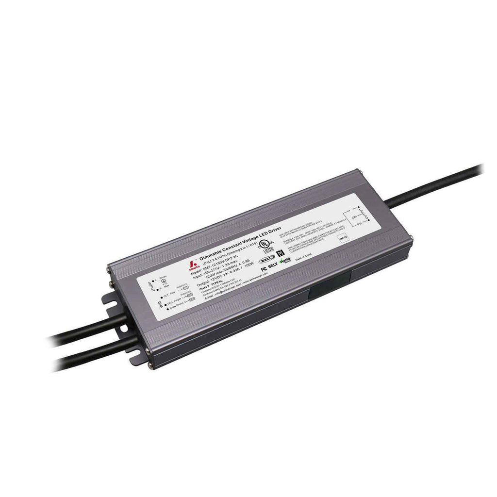 Aluminum shell Dali-2 & Push Dimmable 12V/24V/36V/48V 100W LED DRIVER ...